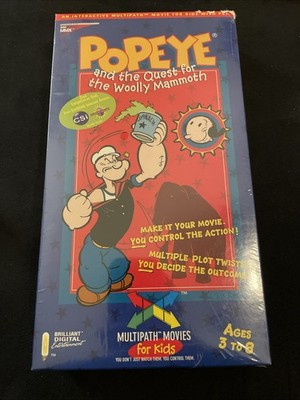 Popeye Multipath Interactive Movie PC Computer Game Vintage New Sealed 1997