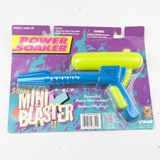 NEW - Vintage Larami Limited Green/Blue Power Soaker Super Mini Blaster II 1996