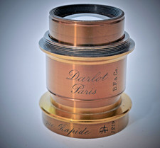 MINT Darlot No. 2 Hemispherique Rapide camera lens circa 1875
