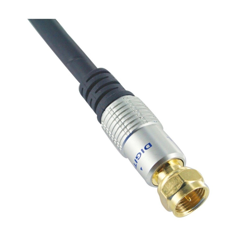 2x 30cm TV Antenna Cable F Type Male - F Type Male Flylead Aerial Cord ...