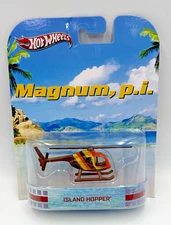 Hot Wheels MAGNUM P.I. ISLAND HOPPER Helicopter X8897 Retro Entertainment 2012