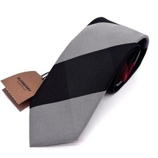 Burberry Nova Check Monotone Red Narrow Tie Unused