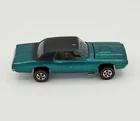 Vintage Hot Wheels Redline Custom T-Bird Aqua Black Roof USA Base 1967 Mattel
