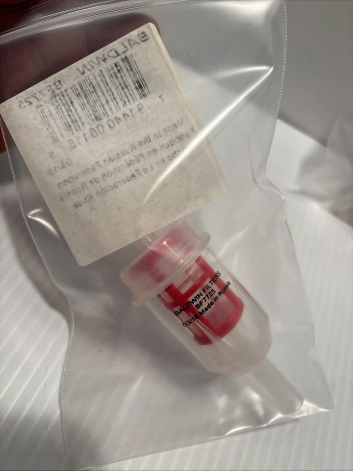 2 FILTROS DE COMBUSTIBLE BALDWIN BF7725 PARA SELECTOS MODELOS MERCEDES-BENZ 66-95 (99) Foto 3 de 4