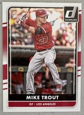 2016 Panini Donruss Mike Trout #83 Los Angeles Angels