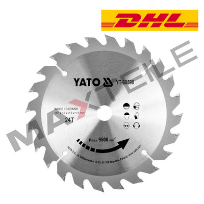 Sägeblatt Kreissägeblatt 165 x 16 mm 24Z Holz Tischsäge Pro HM Hartmetall TCT