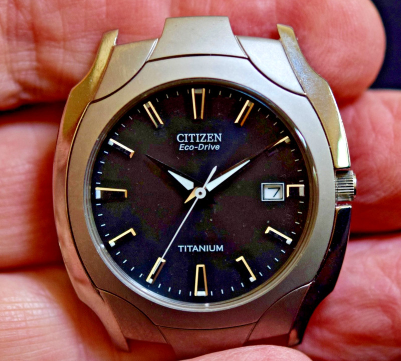 CITIZEN Eco-Drive Titanium Dummy/Sample Case, Parts Only, NO MVMT