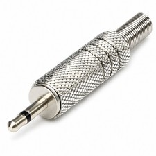 2,5mm Klinke Stecker Audio Metall Schraub Geh...