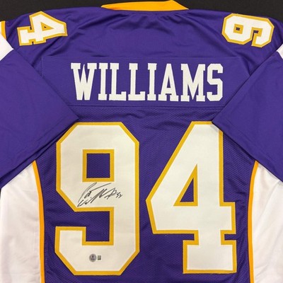 Pat Williams Autographed Purple Pro-Style Jersey Minnesota Vikings Beckett