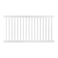 Neptune 4 Ft. H X 8 Ft. W White Vinyl Pool Fence Panel-PWPO-1.5-4X8