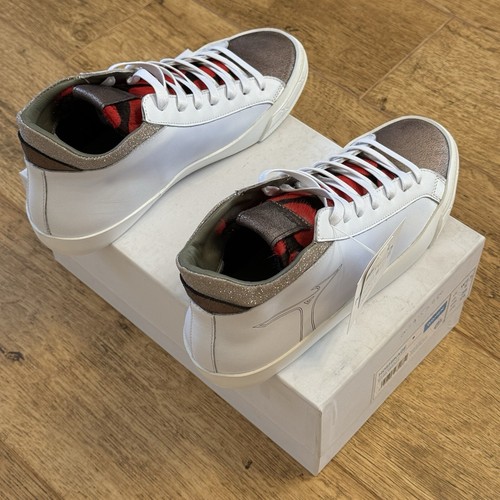 Mizuno Hoshikage Mid Top Leather Lace Up Trainers Sneaker UK 5 EU 38 Weiß - Bild 7 von 24