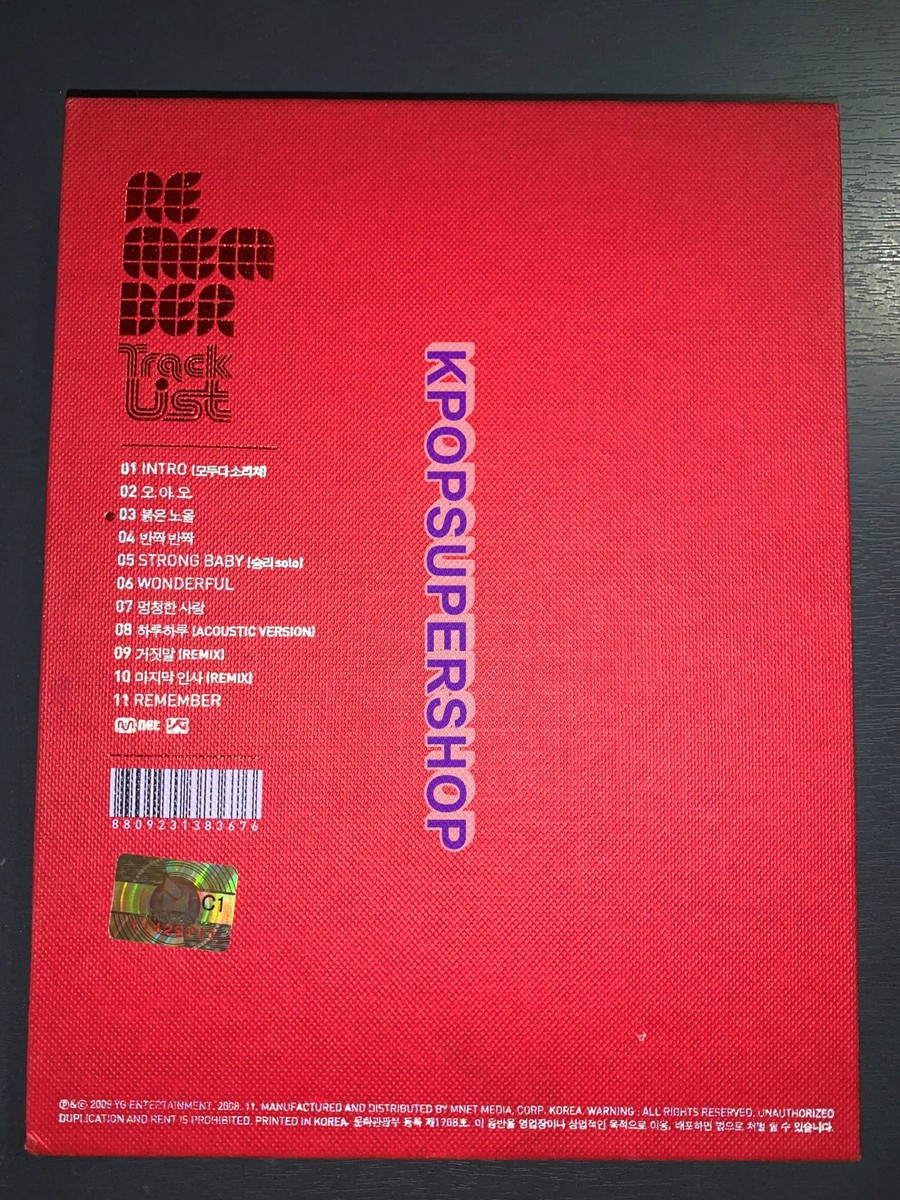 BIGBANG 2nd Album Remember Autographed Signed Member Pages BIGBANG 2nd Album Remember Autographed Signed Member Pages