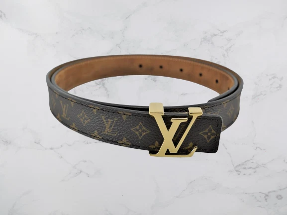 LOUIS VUITTON LV Monogram Suntulle Initial 25MM Belt M9781 90/36