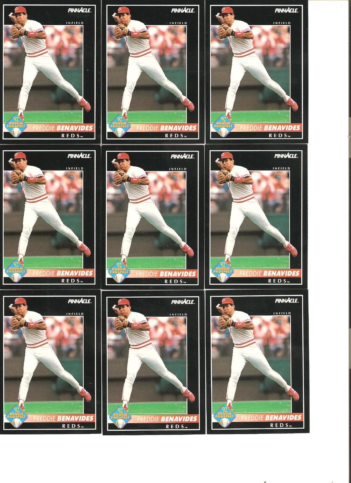 18 CARD FREDDIE BENAVIDES BASEBALL CARD LOT 144 eBay