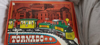 Tornado Grip Ankerbahn 2128 Made In Germany 1440 Wind Up Tin Train Plz Read Dis.