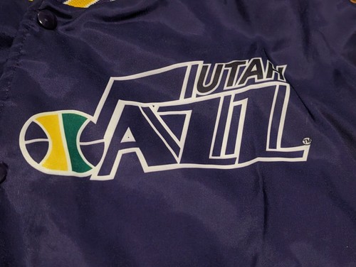 Vtg Utah Jazz NBA Chalk Line Jacket - XL - Rare 90s Fanimation Basketball - USA - Picture 19 of 24