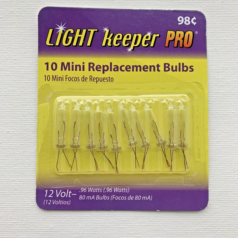 12 volt Christmas Light Bulbs Clear Mini for 10 11 12 ct Tree Topper LightKeeper - Image 4 of 4