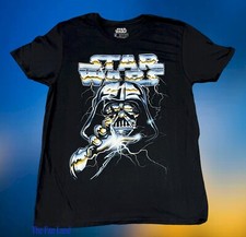 New Star Wars Darth Vader Lightning Mens Vintage T-Shirt