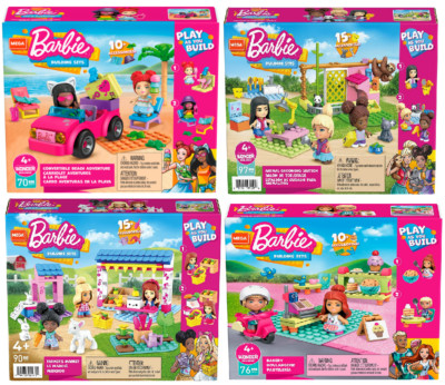 NEU OFFIZIELLES BARBIE MEGA CONSTRUX BAUSET SPIELEN WIE SIE SPIELZEUG ZUBEHÖR