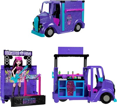 NEW Mattel Monster High Monster Draculaura Doll & Fangtastic Rockin' Food Truck
