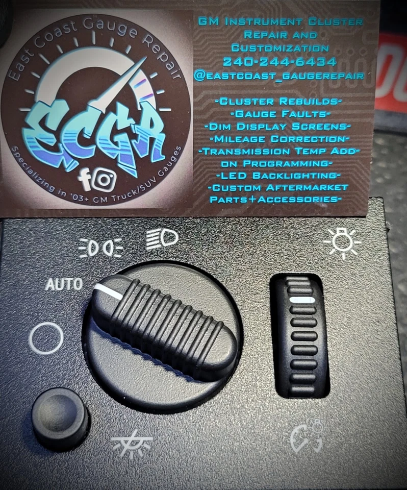 *BLANCO* NUEVO Interruptor de faros 03-06 Chevy Silverado Sierra Avalanche Duramax  Foto 2 de 3