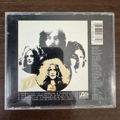 LED ZEPPELIN - III (CD) 1970 / 1994!!! RARE!!! ATLANTIC 82678-2 | eBay
