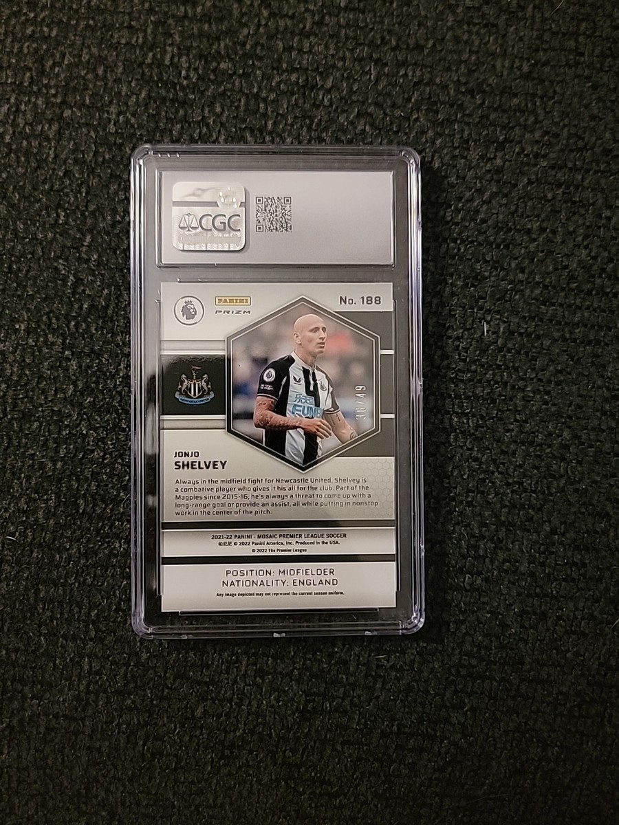 2021-22 Mosaic Premier League Jonjo Shelvey #188 Purple 36/49