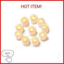 Homemory 12-Pack Flameless LED Tea Lights Candles Battery Operated, 200+Hour Fak