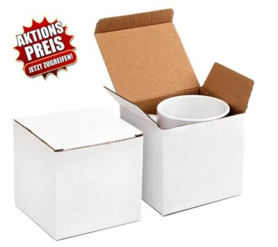 Sublimationstasse 11oz Weiße Keramiktassen für den Sublimationsdruck 12 Becher