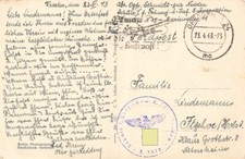 695700) DR Feldpostkt. 2.WK Schule f&uuml;r Offiziers Ausb. Dresden 1943