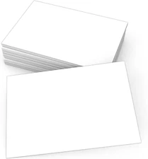 4 X 6 White Cards Blank (Set of 50) - Thick, Heavy Card Stock for Invitations, G