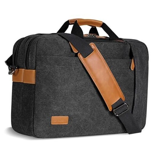 Men's Laptop Messenger Bag, 17 Inch Laptop Backpack, Water Resistant