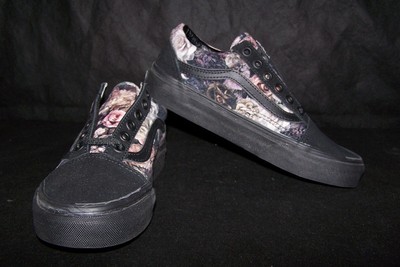 vans old skool floral velvet sneaker