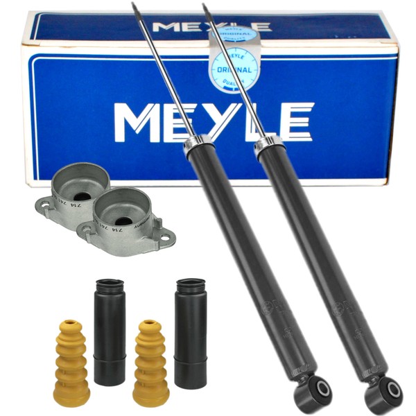 2X Meyle StoßDäMpfer + Domlager Service-Kit Hinten FüR Ford Fiesta 6 1.0-1.6D-image