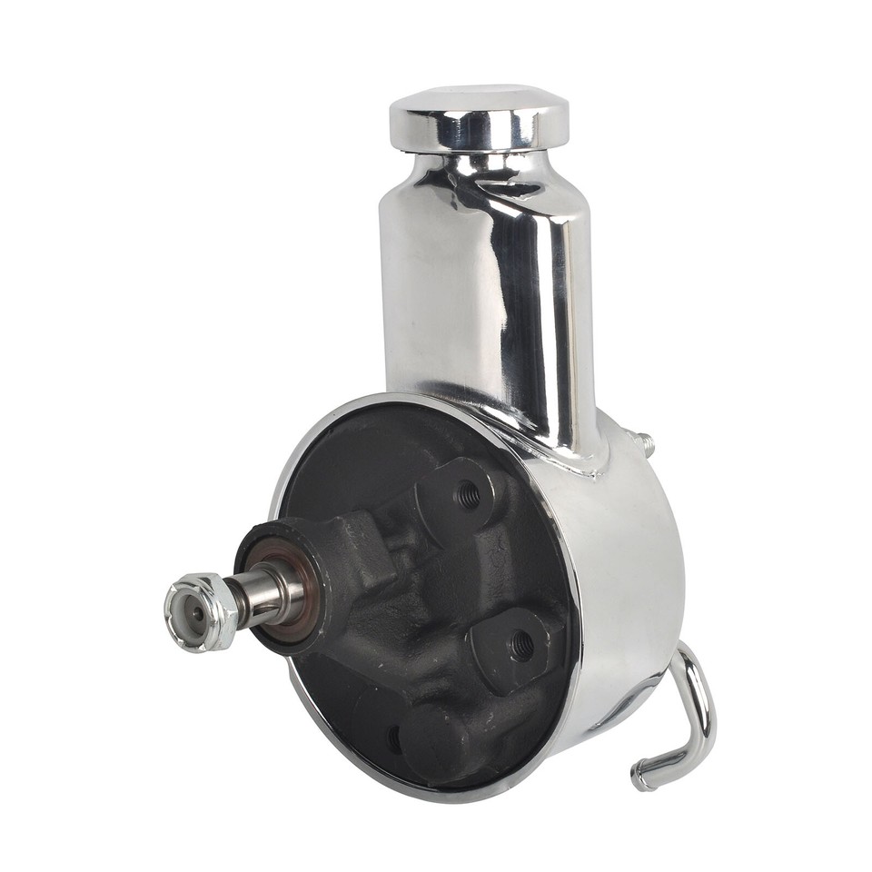 For SBC Chevy 350 LWP Saginaw Power Steering Pump & 2 Groove Pulley