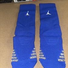 NIKE AIR JORDAN Men  s VAPOR CREW Multi Sport GRIP SOCKS Blue PAA236-480 Medium