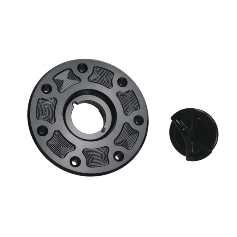 Black CNC Bow-tie Gas Fuel Tank Cap For Kawasaki ZX-11 ZXR400