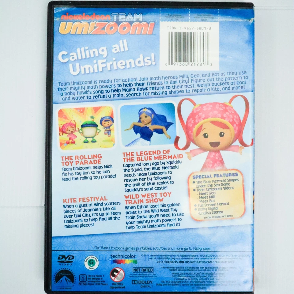 Team Umizoomi (DVD, 2011) Educational Children & Family Animation TV Series Film - Image 2 of 4