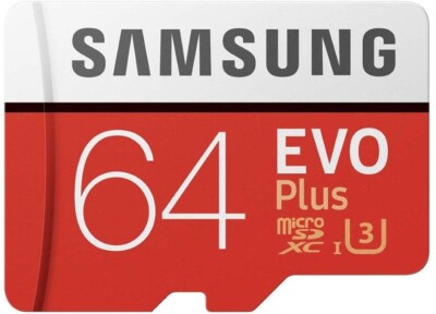Samsung Evo 64GB Memory Card High Speed MicroSD Class 10 MicroSDXC for Tablets