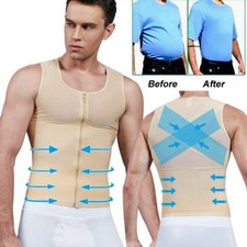 Gynecomastia Compression Shirt Men Body Shaper Shapewear to Hide Man Boobs Moobs