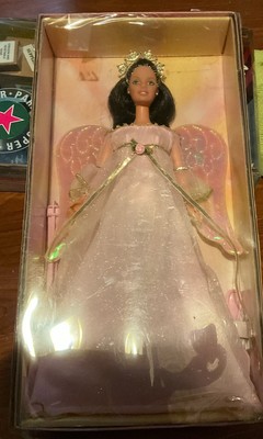 Vintage Mattel 2001 Angelic Harmony Hispanic Doll brown hair with tinsel barbie