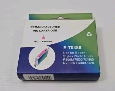 Green Project E-T0486 Photo Magenta Ink Cartridge Replacement for Epson Stylus