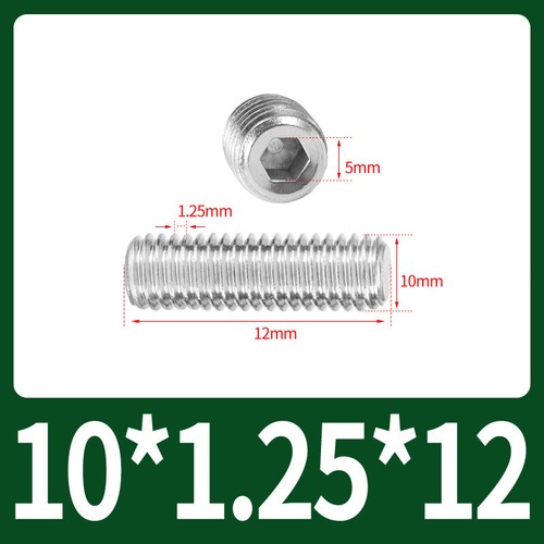 Flat Point Grub Screws Stainless Steel Fine Thread Pitch Allen Set Screw M6-M16 - Picture 35 of 85