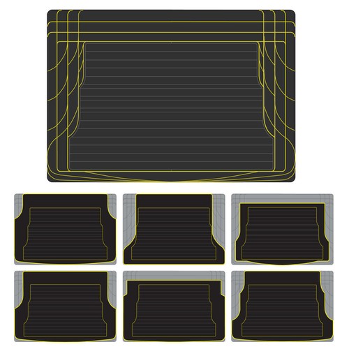 Custom Accessories Smart Fit Black Standard Rubber Universal Floor Mat Set 79930 | O'Reill - Foto 8