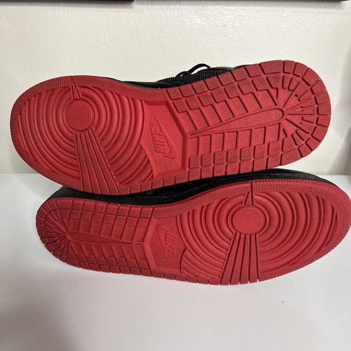 Nike Air Jordan 1 Flight 4 Premium Black Red Bred Size 10.5 Men 838818-006 | eBay