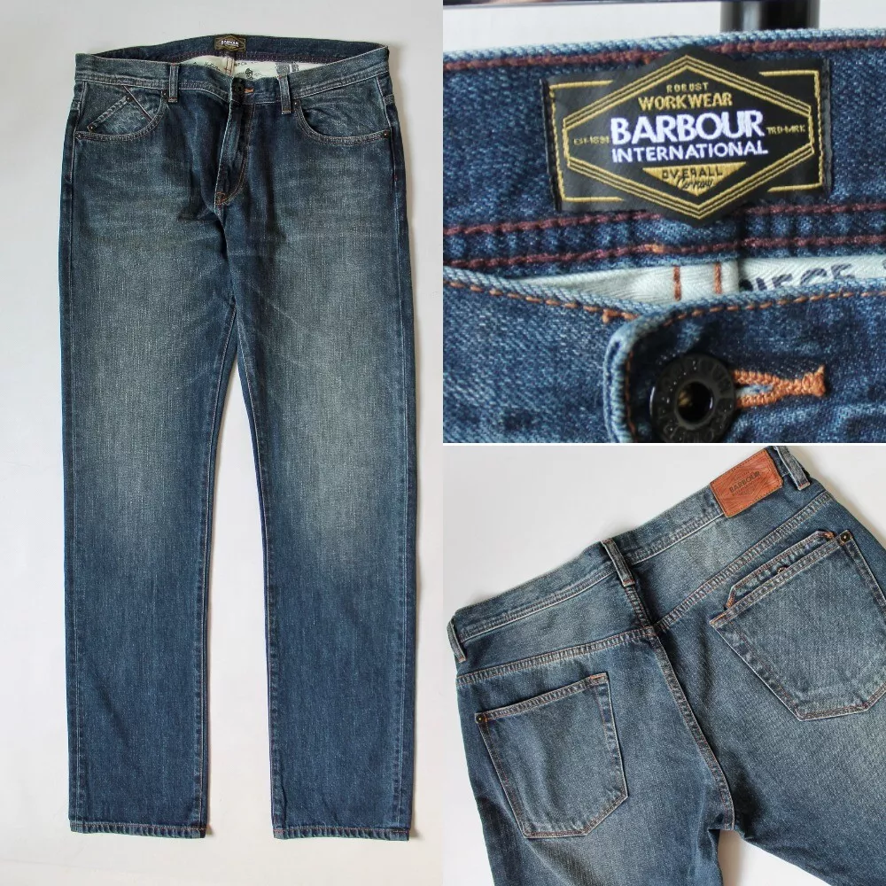 Washed Denim Jeans LONG W 37-38 L36 eBay