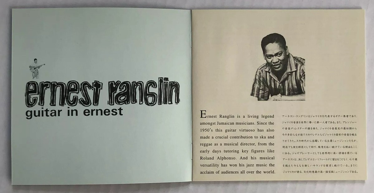ERNEST RANGLIN Guitar In Ernest CD 2004 Dub Store Japan Obi