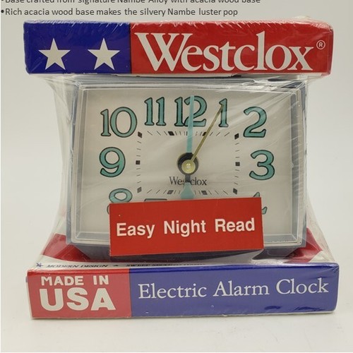 NEW Vintage Westclox EZ Read Keywound Alarm Clock Made in USA Glow In The Dark eBay