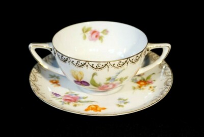 Beautifu Antique Rosenthal Selb Aida Cream Soup Bowl circa 1920