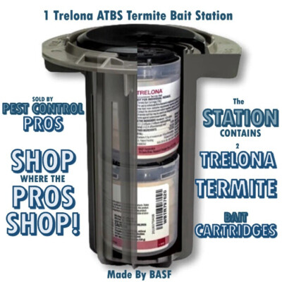 1 Trelona ATBS Annual Bait Station w/ 2 Trelona Ter mite Bait Cartridges Inside